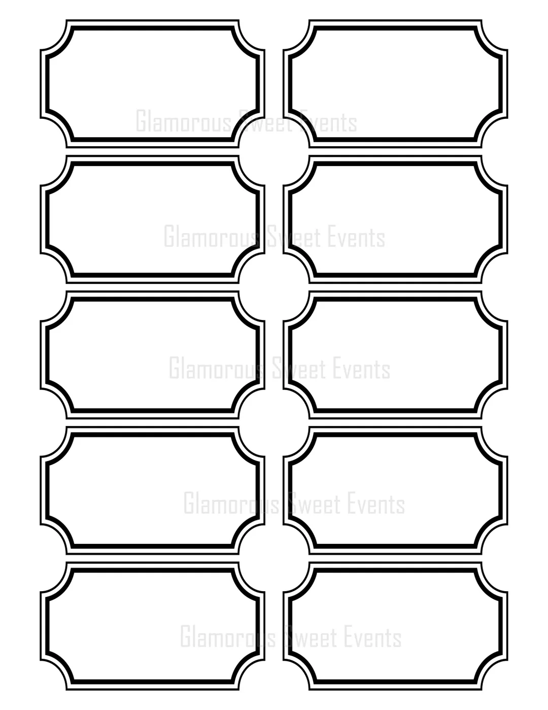 Blank Printable Labels
