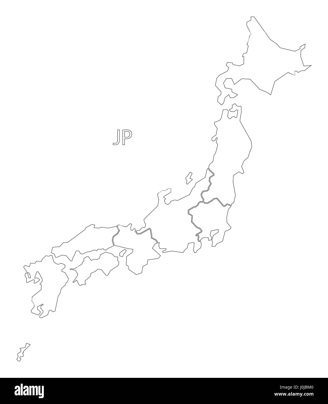 Blank Japan Map Printable