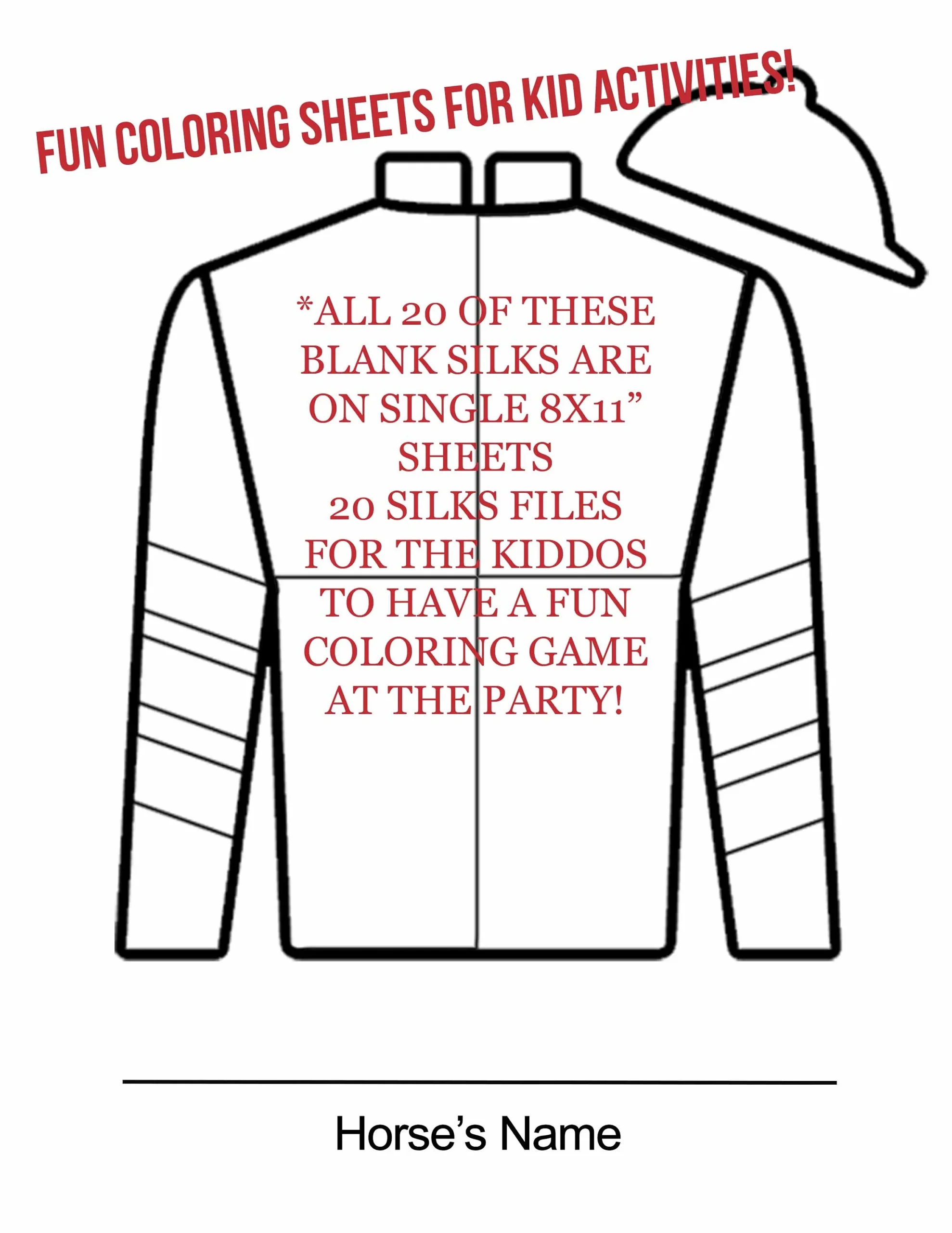 Jockey Silks Printables Etsy