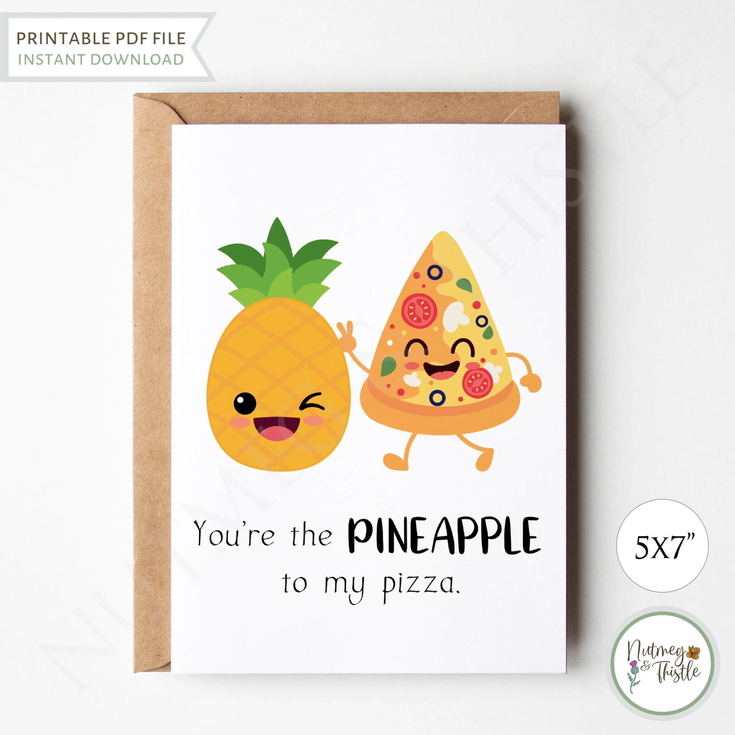Blank Pizza Pineapple Printable