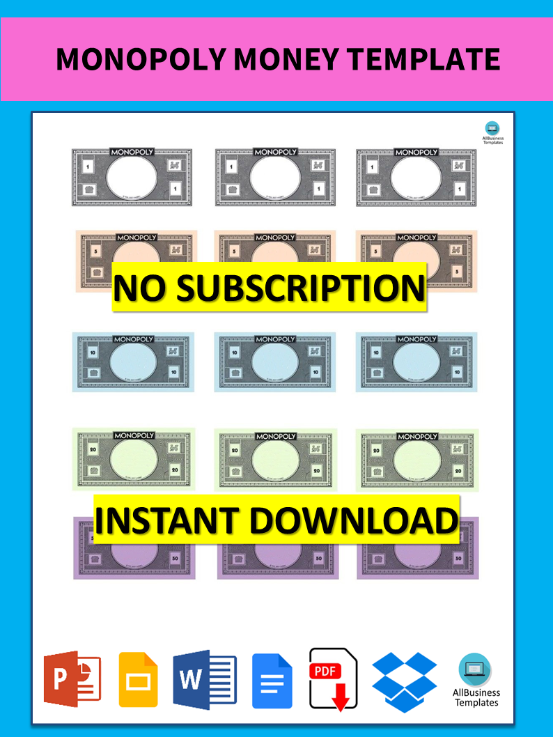Kostenloses Monopoly Money Own Face