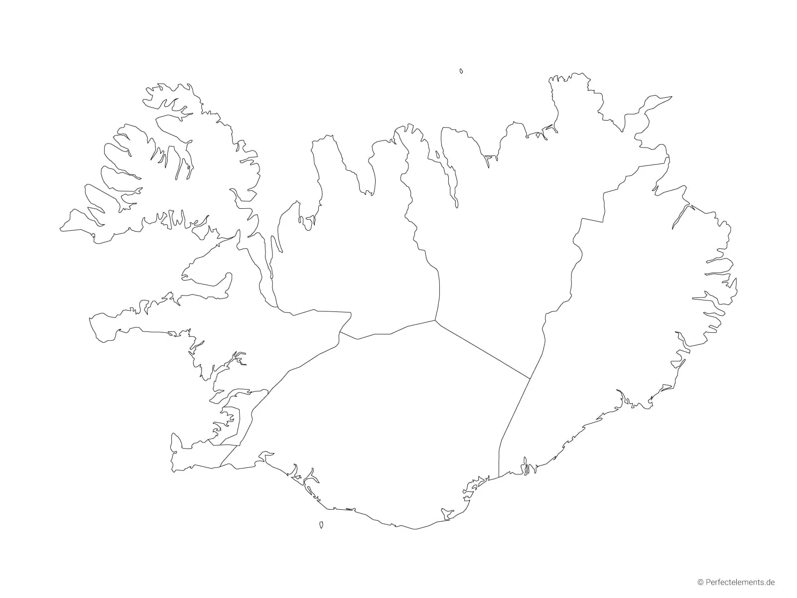 Printable Blank Map Of Island