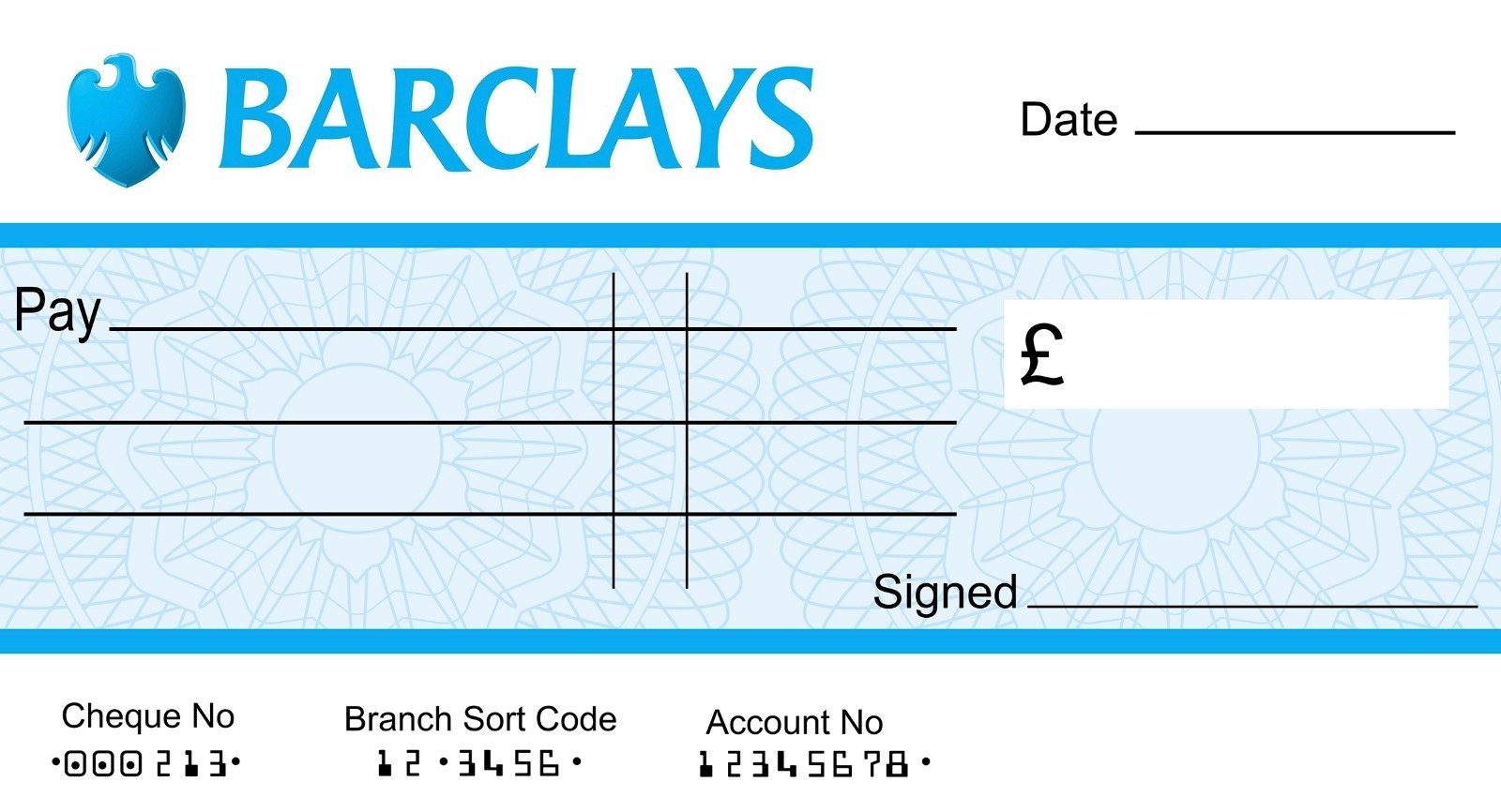 Printable Blank Checks Uk