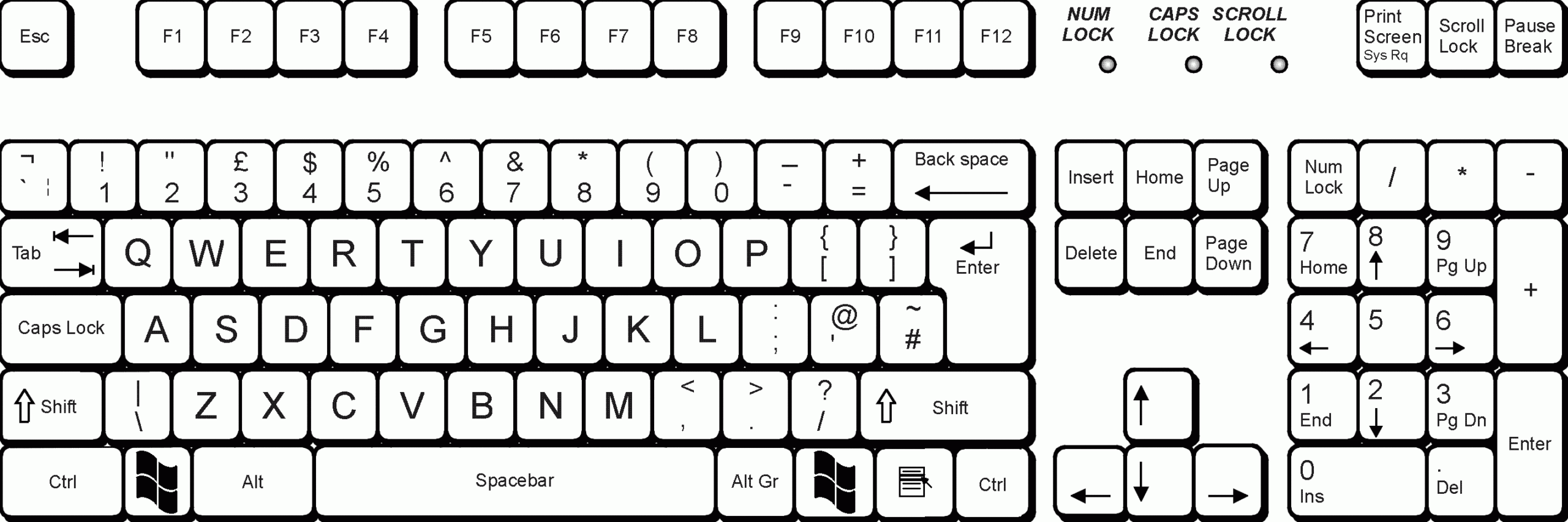 Large Printable Chromebook Keyboard Bulletin Board And Activities 