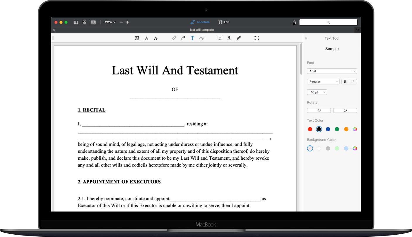 Last Will And Testament Form Free Last Will Template