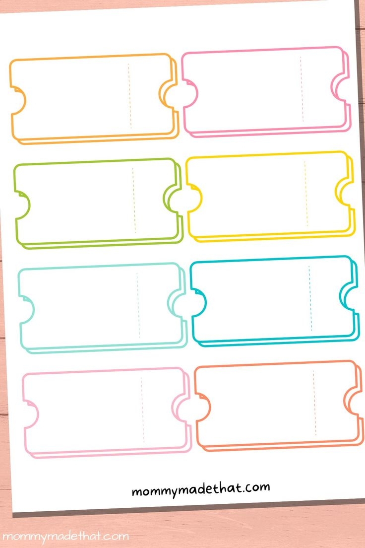 Printable Blank Reward Coupon Template