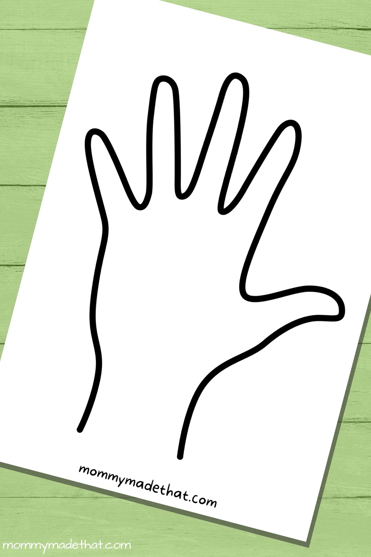 Lots Of Hand Outlines And Templates Free Printables 