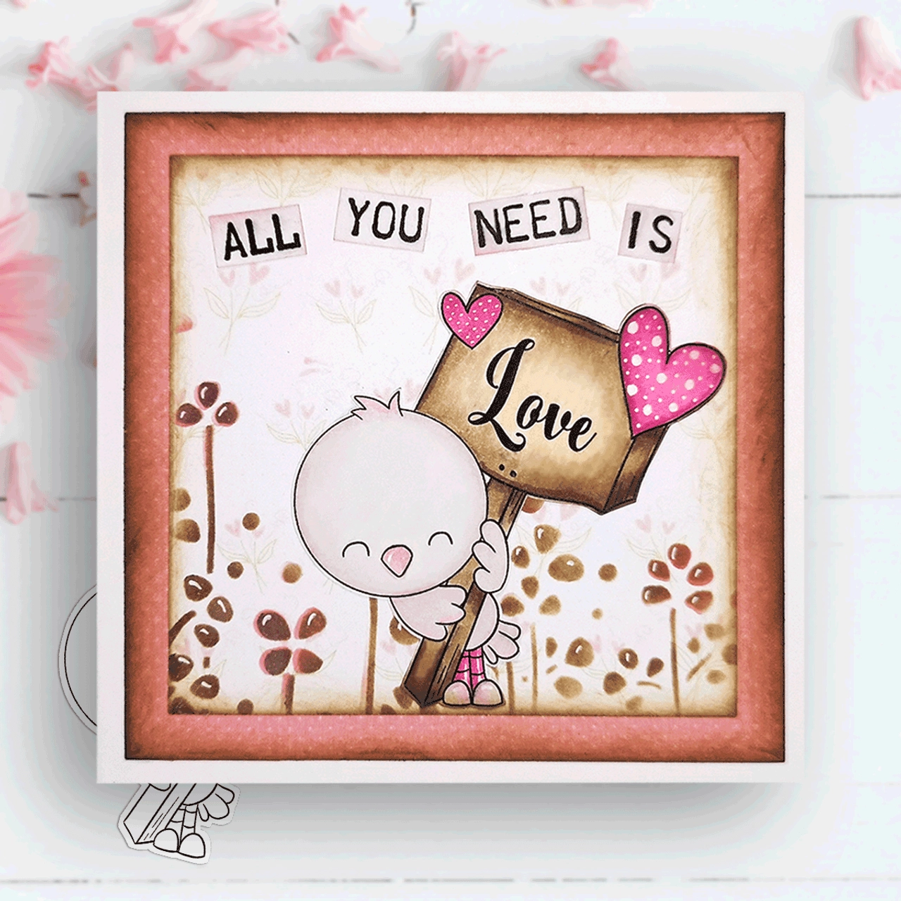 Printable Blank Valentine Cartoon