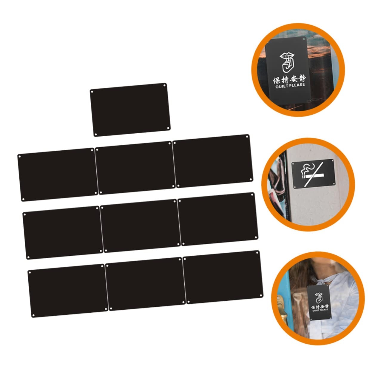 MAGICLULU 10pcs Blank Sign Blank Sign Print Blanks For Street 
