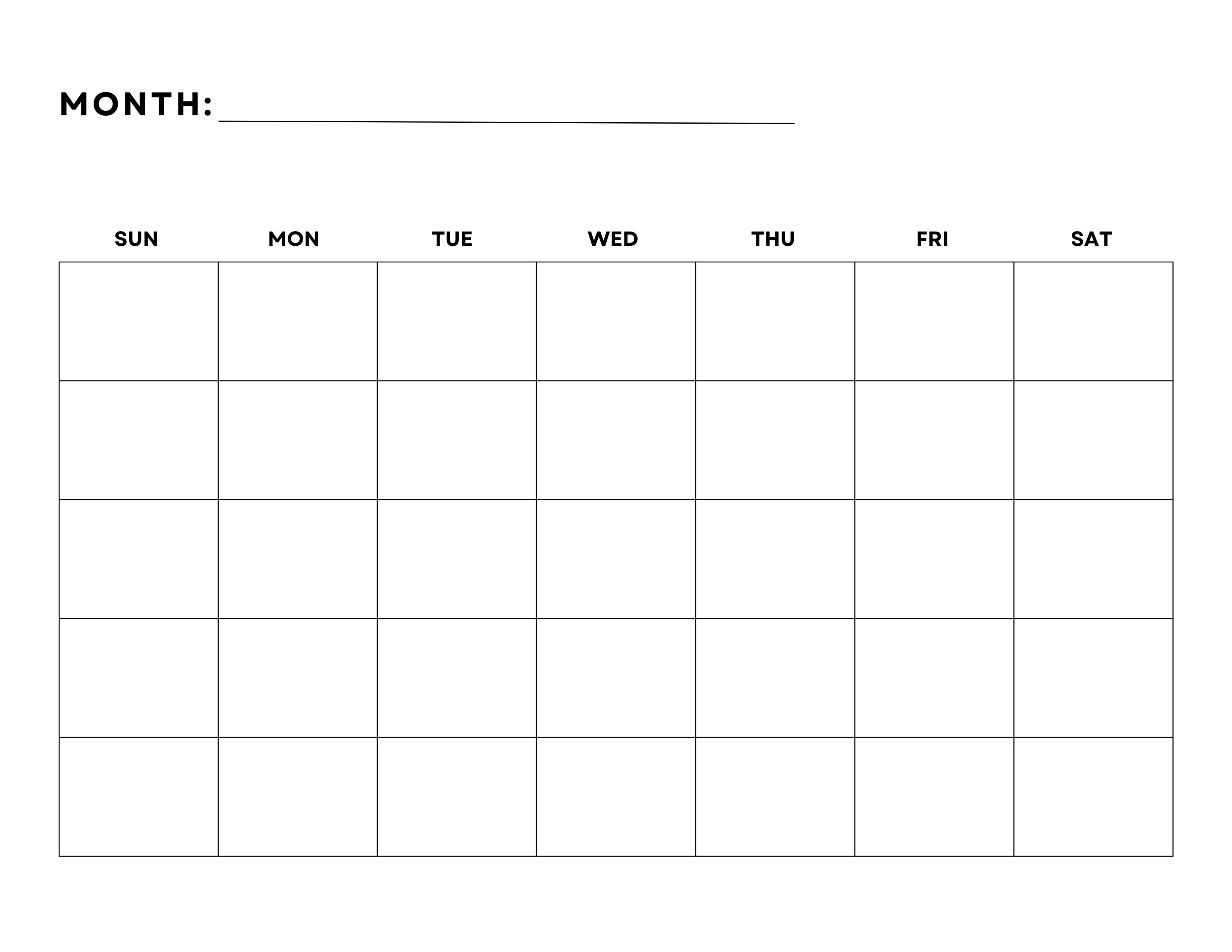 Google Chrome Blank Calendar Printable