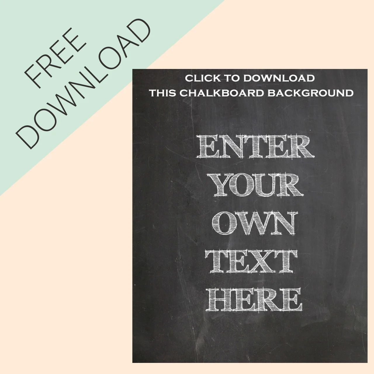 Make Your Own Chalkboard Signs Free Printable The Wedding Of 