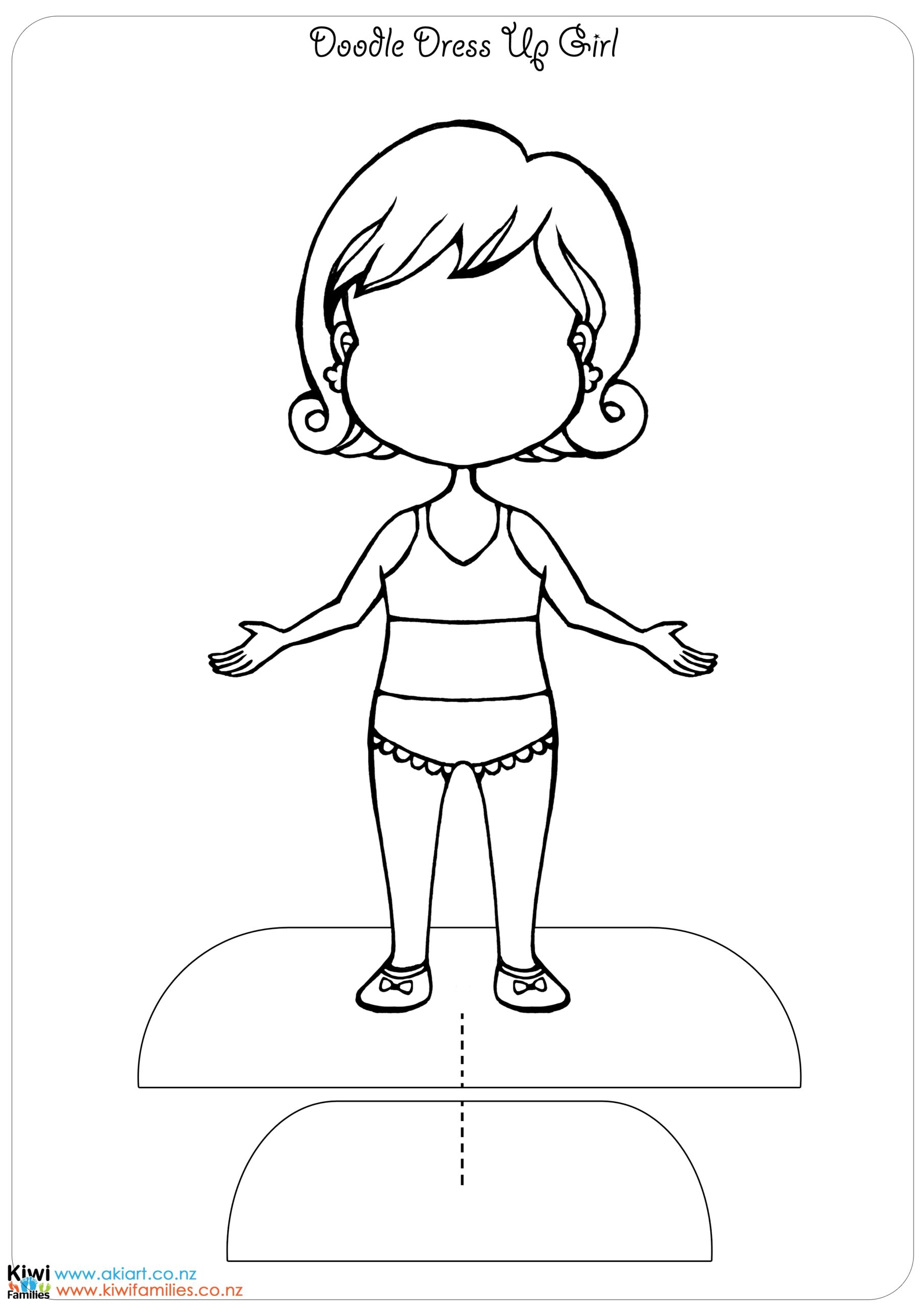 Make Your Own Paper Dolls Kiwi Families