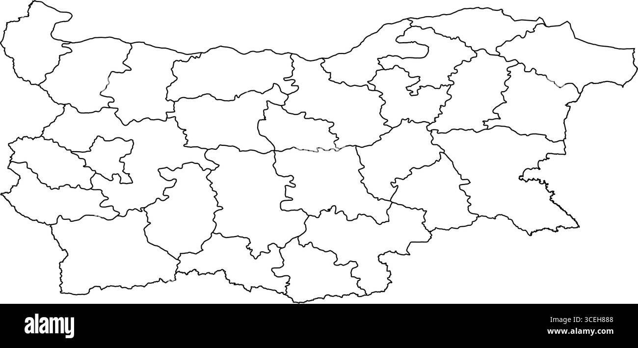Map Of Bulgaria Modern Stock Vector Images Alamy
