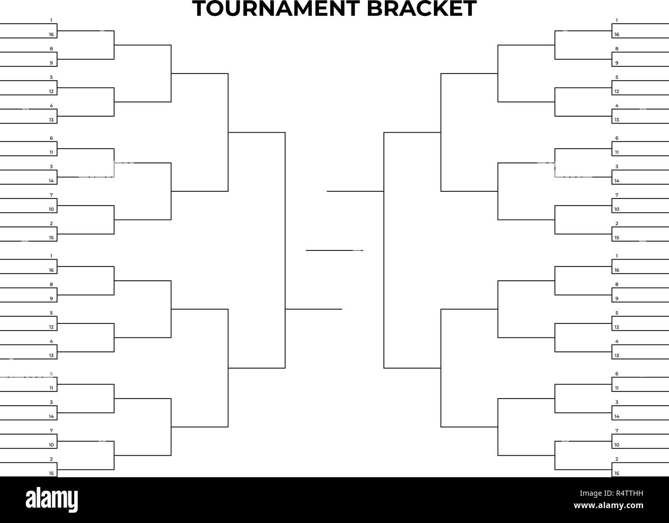 Printable Blank Basketball Brackets