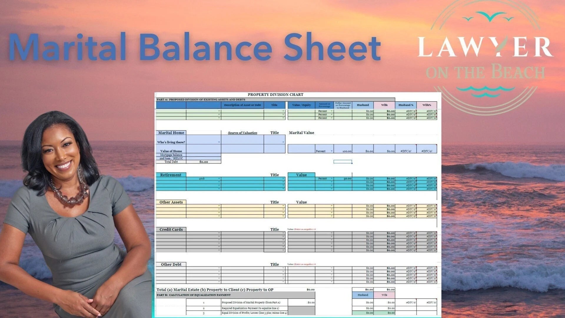 Marital Balance Sheet Google Sheets Excel can Be Used In Any 