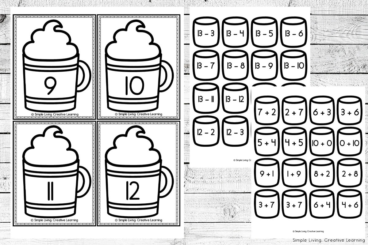 Marshmallow Addition And Subtraction Activity Simple Living 