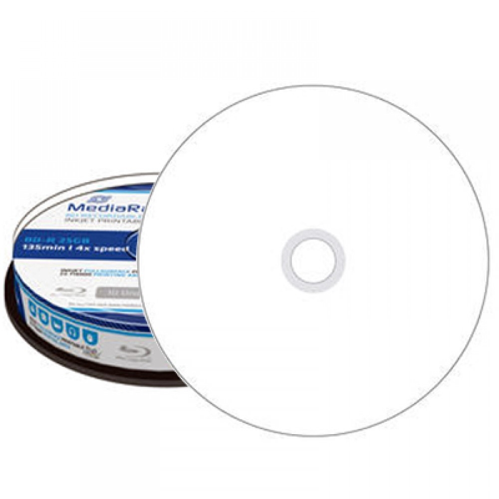 MediaRange Blu Ray BD R 25 GB Full Printable 6x 10