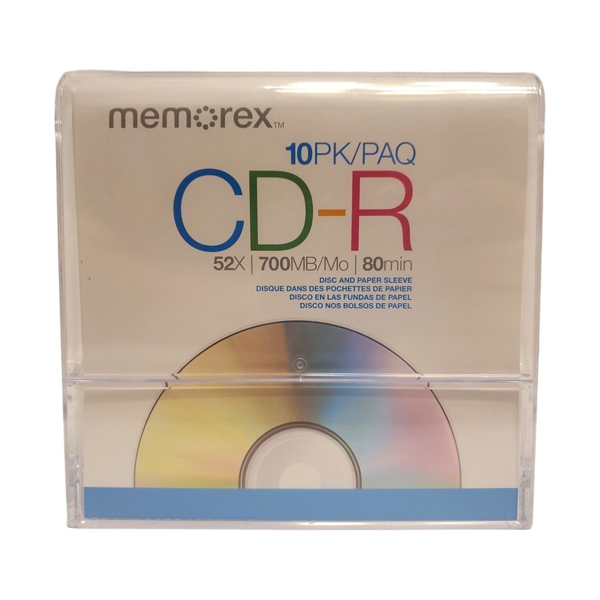 Memorex 10 Pack CD R 52X 700MB 80min W Paper Sleeves Sealed EBay