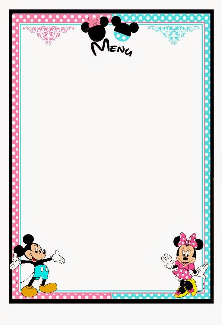 Mini Mouse Blank Printable Paper