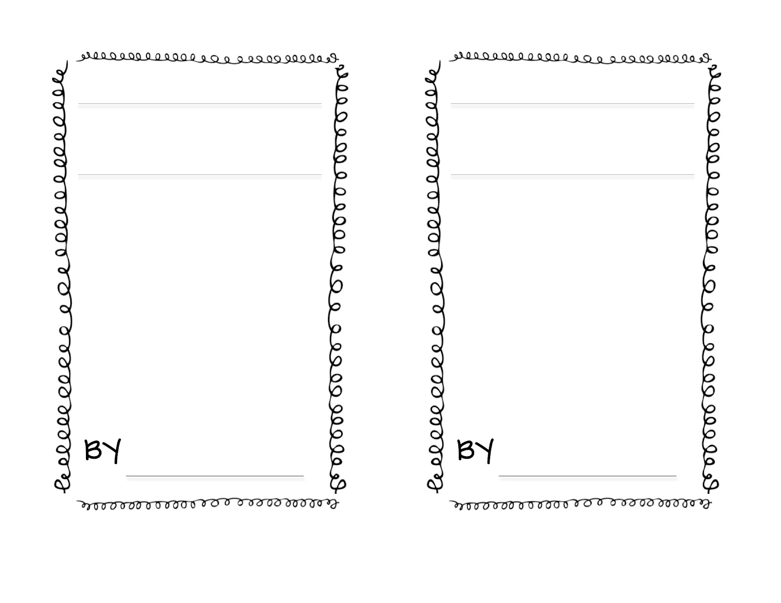 Blank Booklet Template Printable