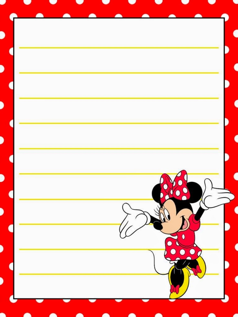 Minnie In Red Free Printable Notebook Oh My Fiesta In English