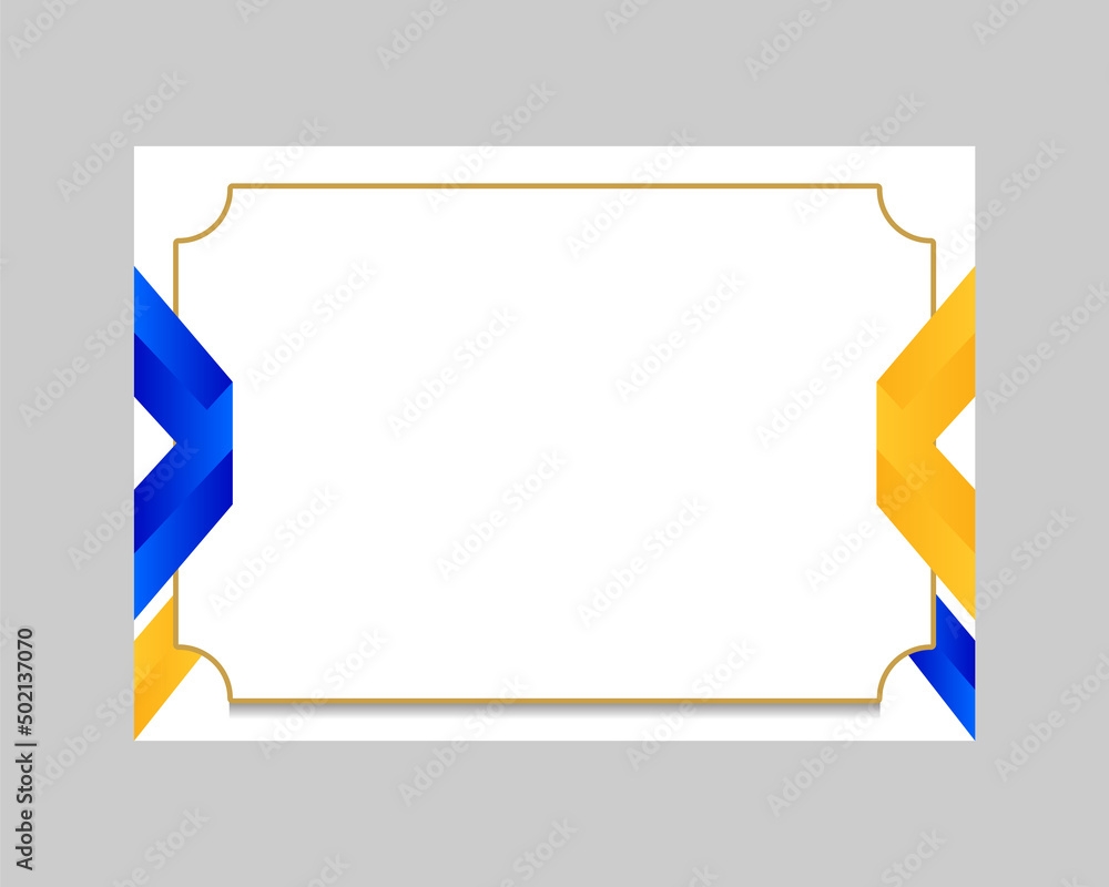 Modern Elegant Blank Certificate Template Design Background Stock 