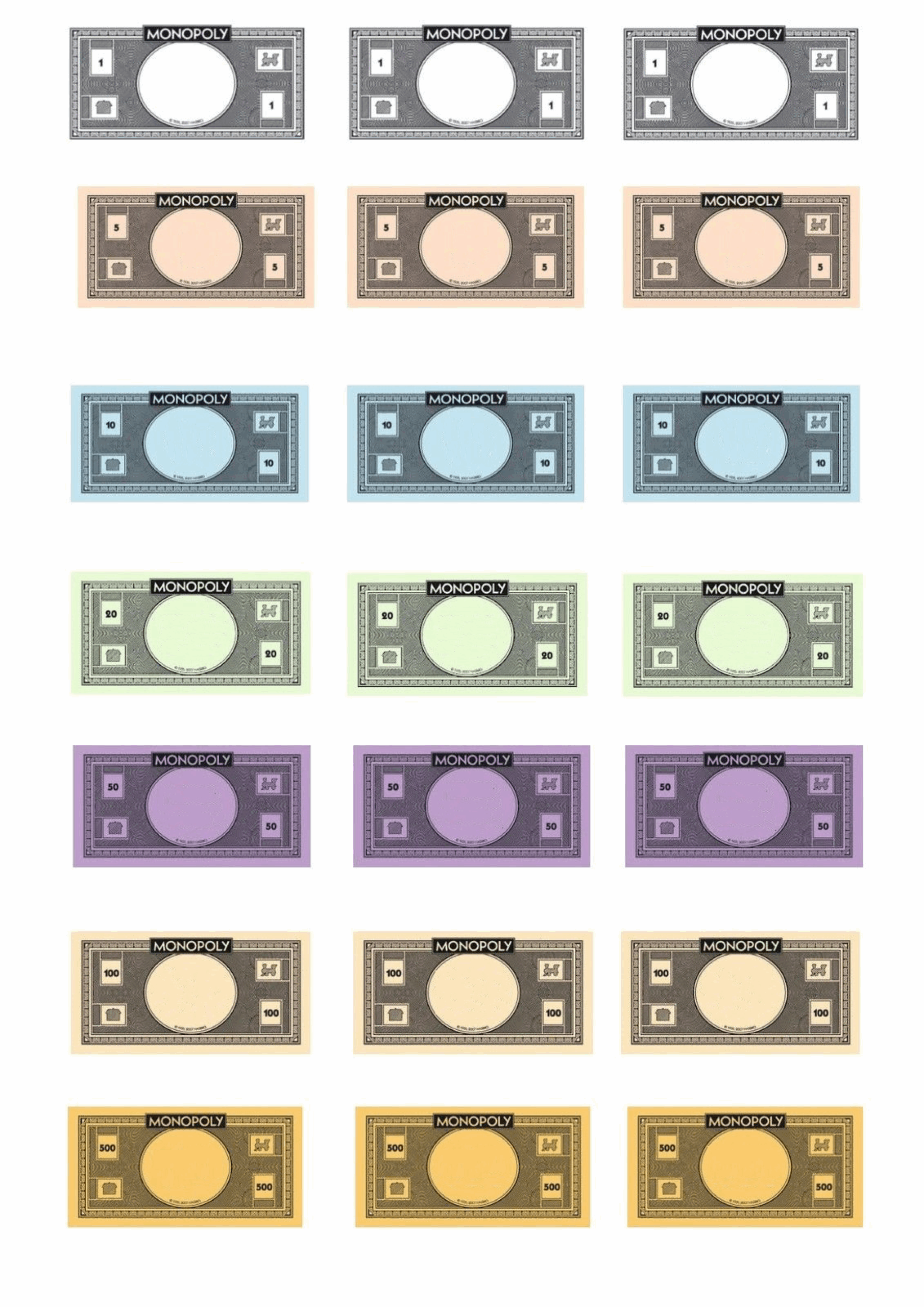 Monopoly Money Own Face Templates At Allbusinesstemplates