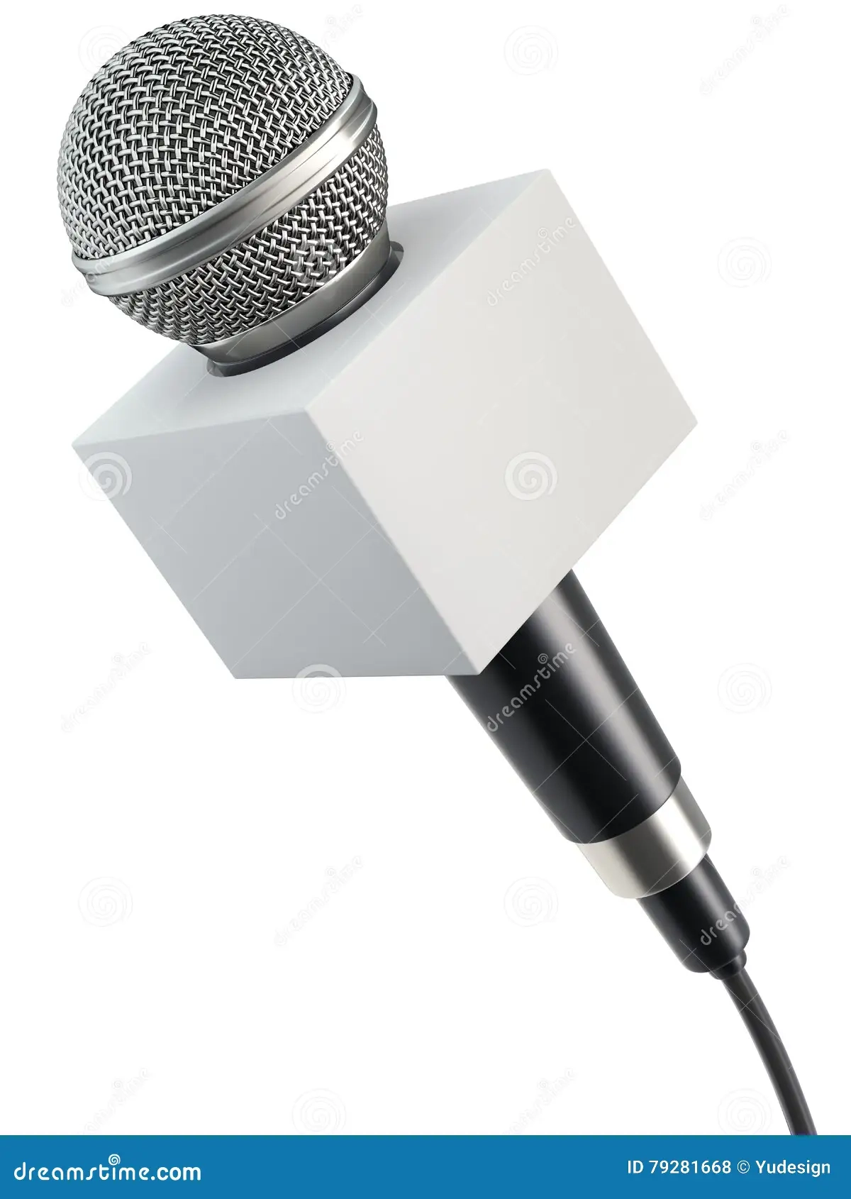 News Microphone Blank Box Stock Illustrations 65 News Microphone 