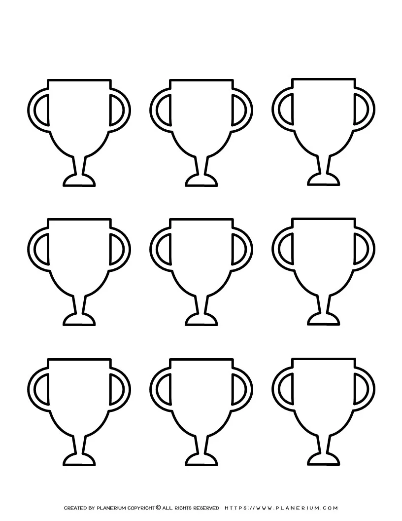 Nine Printable Trophy Templates For Memorable End of Year 