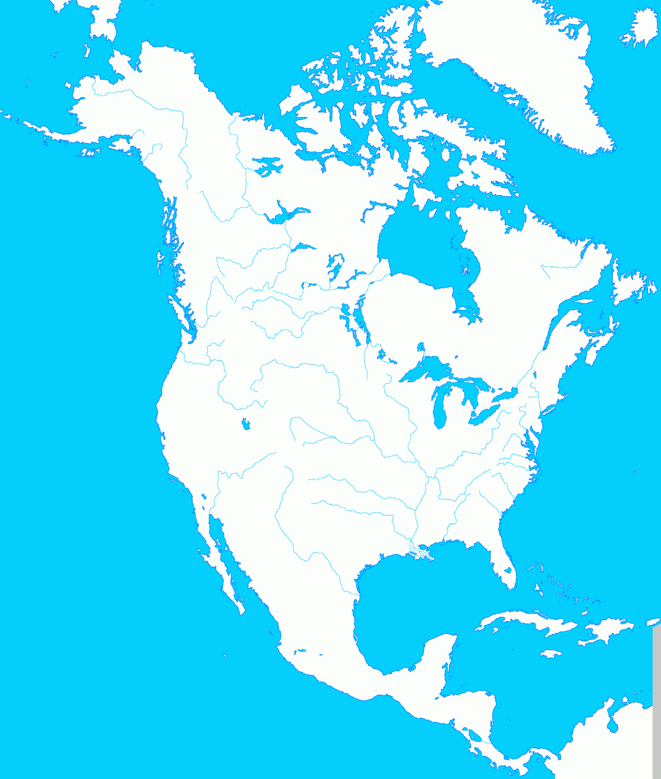 North America Blank Map Template II By Mdc01957 On DeviantArt