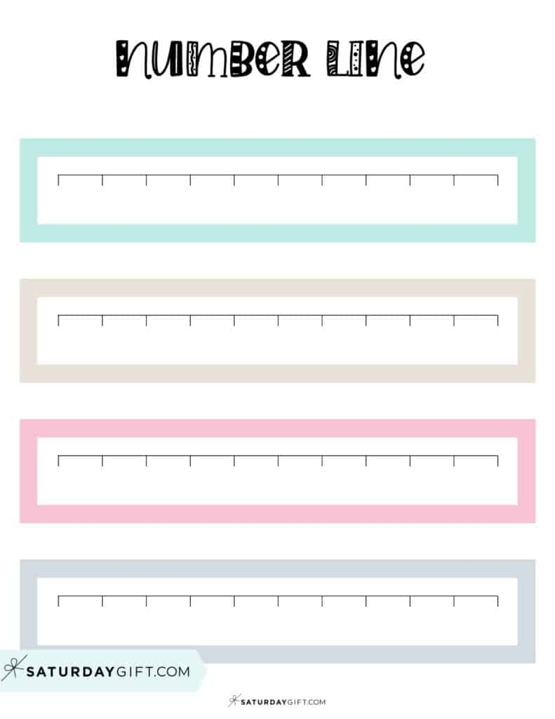 Printable Blank Number Line 1-10