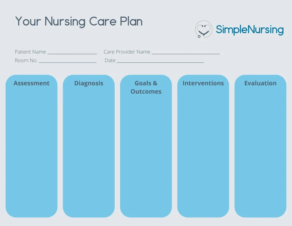 Nursing Care Plan Template With Printable PDF