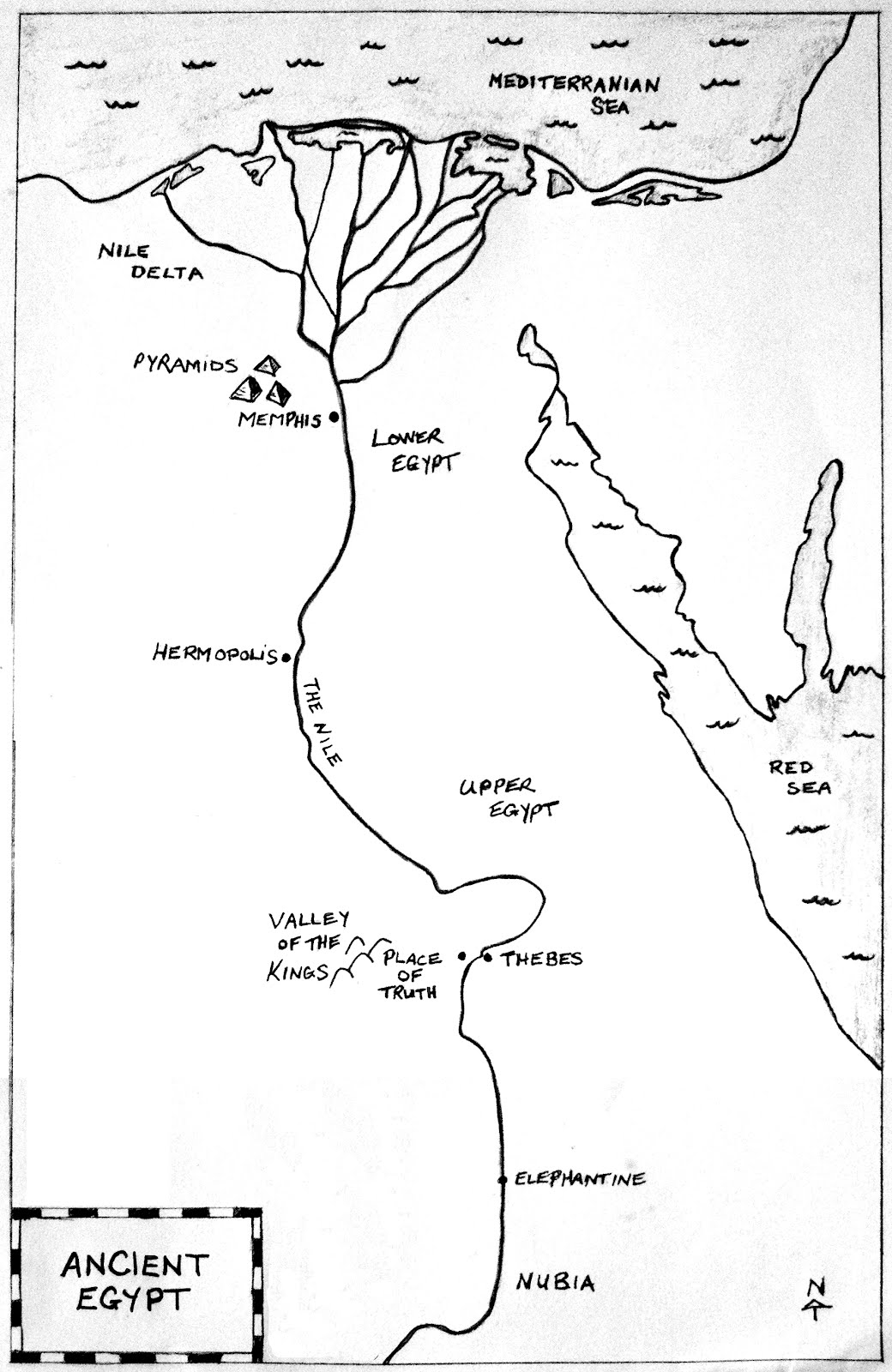 Egypt Geography Blank Printable