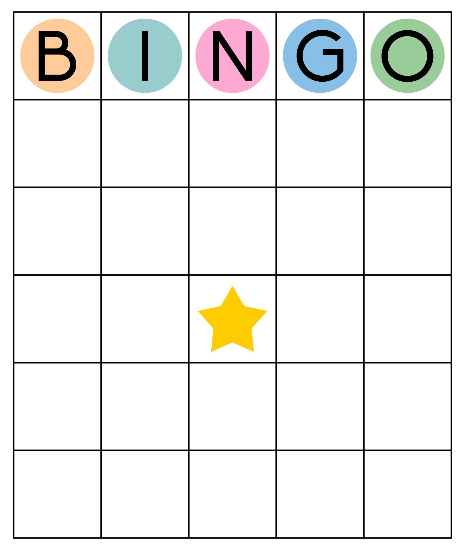Blank Bingo Cards Printable Pdf