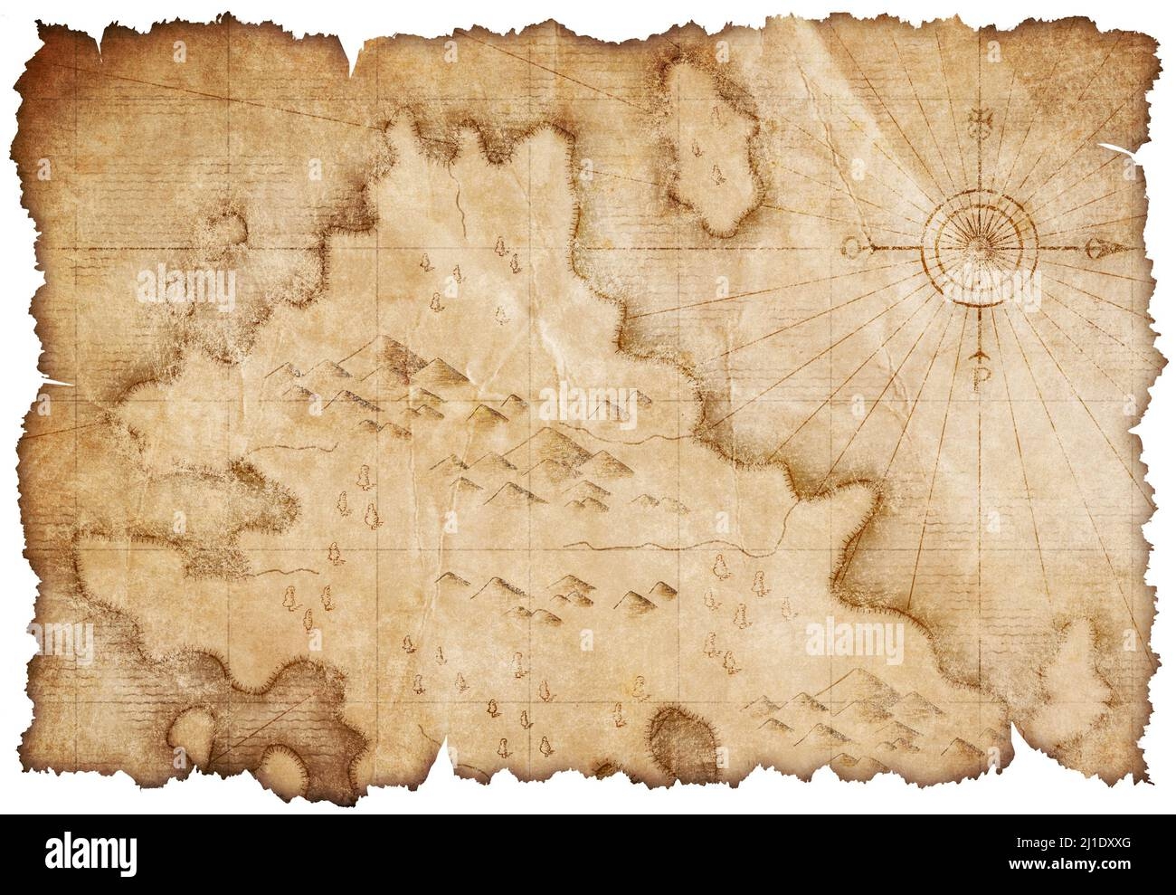 Old Mountains Map Cut Out Stock Images amp Pictures Alamy