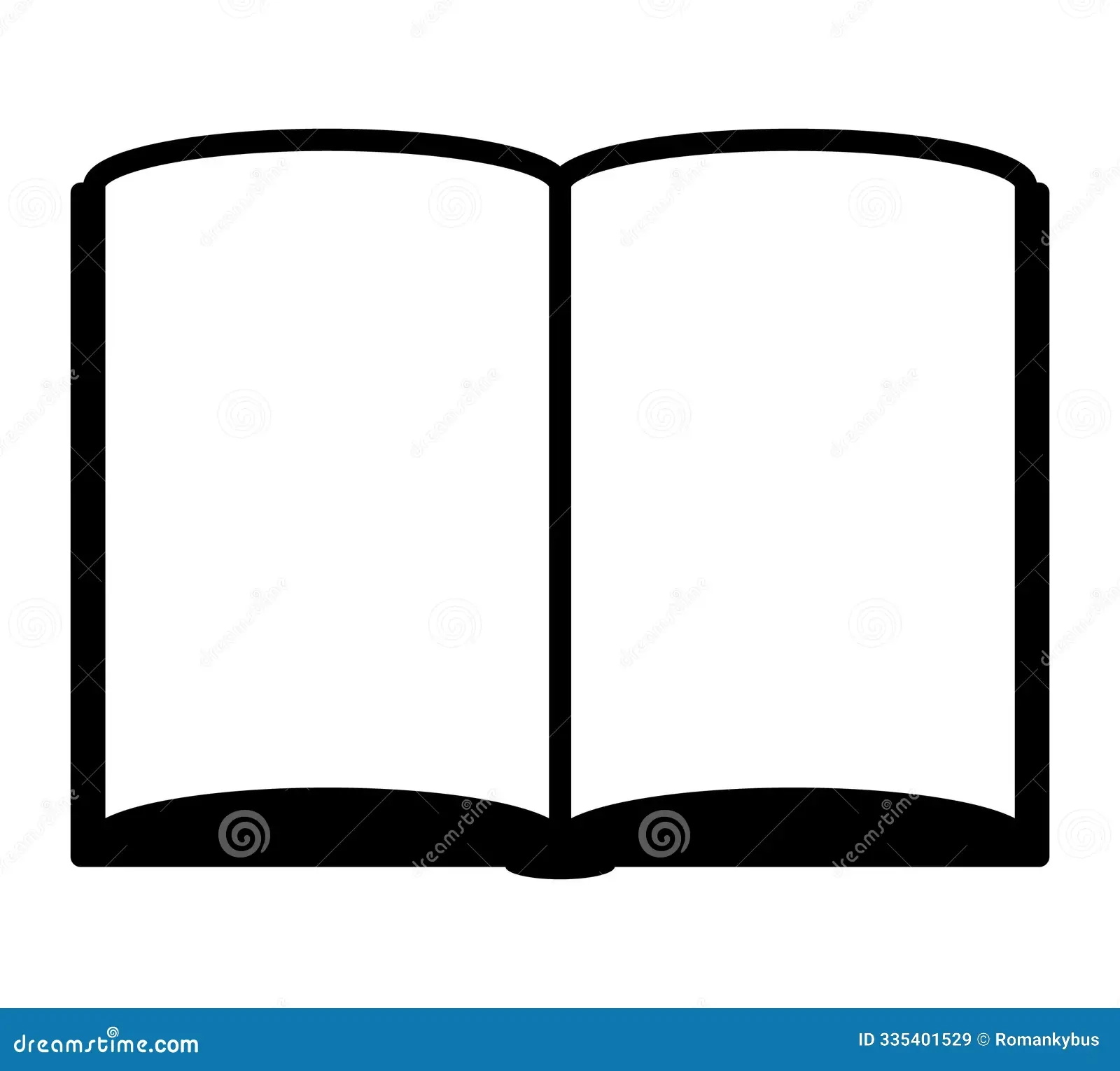 Small Blank Printable Open Book