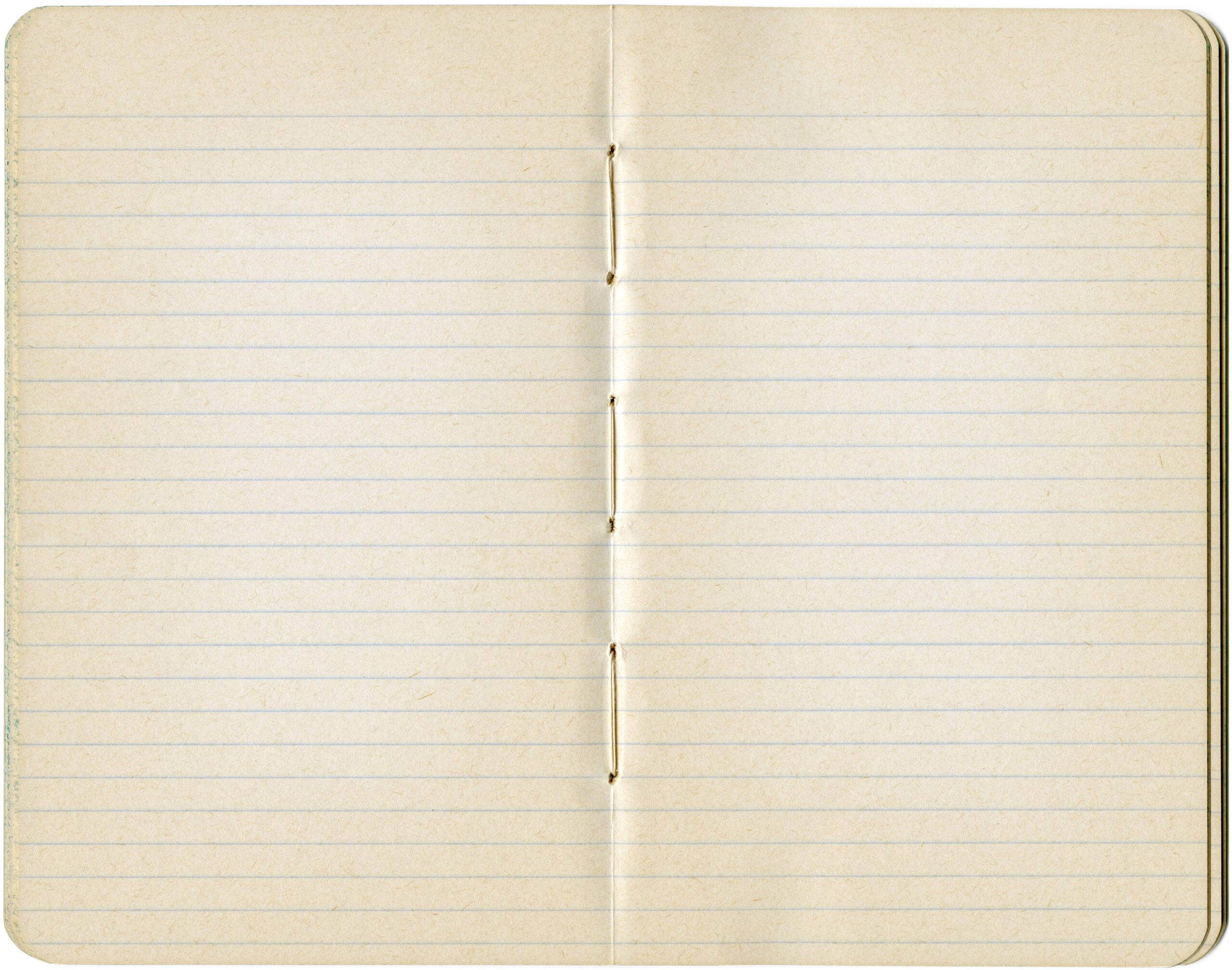 Open Vintage Notebook With Lined Pages The Old Design Shop
