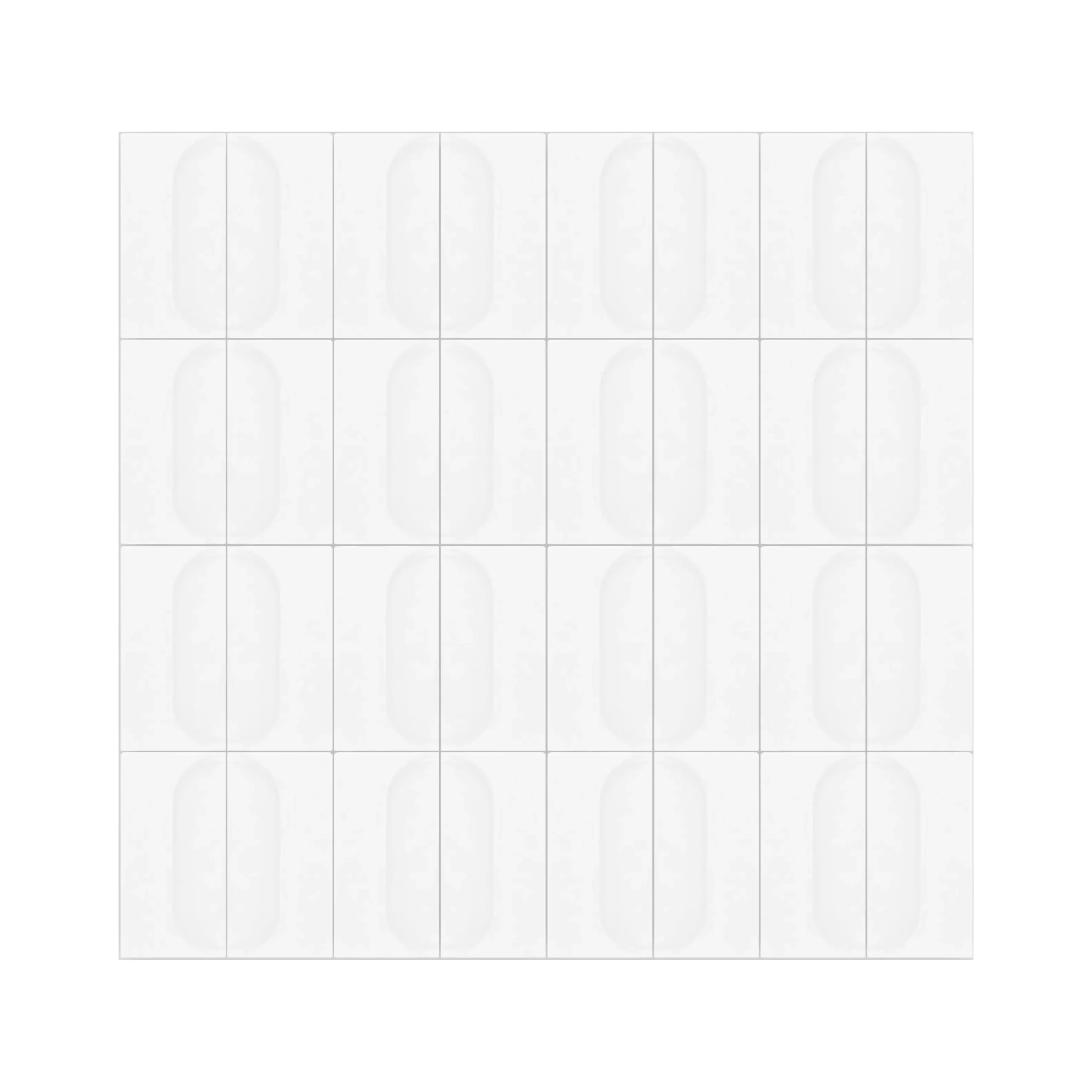 Oval Chalk 4 x8 L Dimensional Tile L Clay Tile L Low Maintenance 