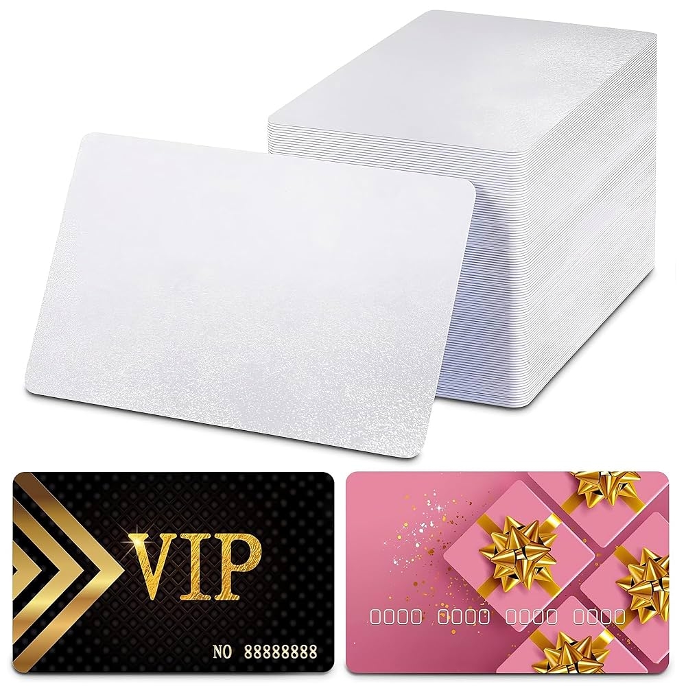 Pack Of 100 Metal Business Card Blanks Printable Business Cards Sublimation Blank Name Cards White Business Cards Personalised For Promotional 