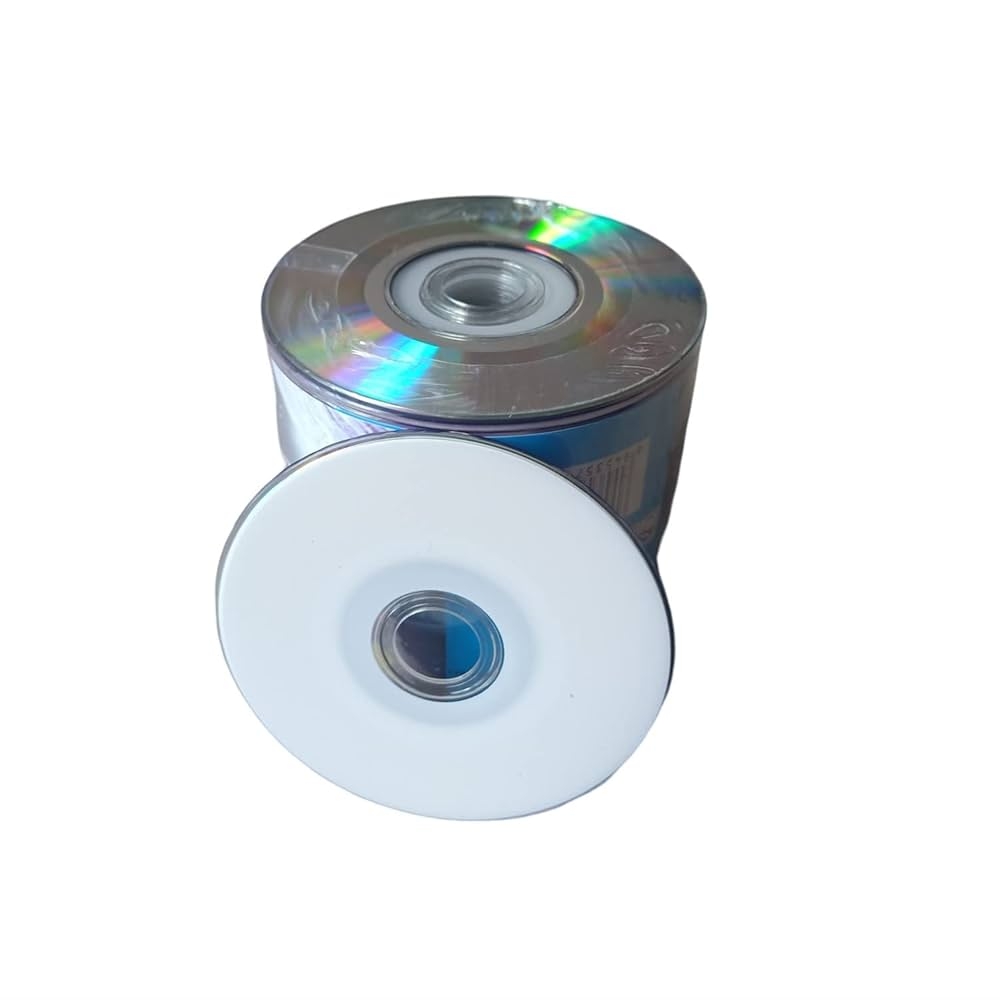 Pack Of 50 8 Cm White Surface Printable Mini Writeable DVD R 