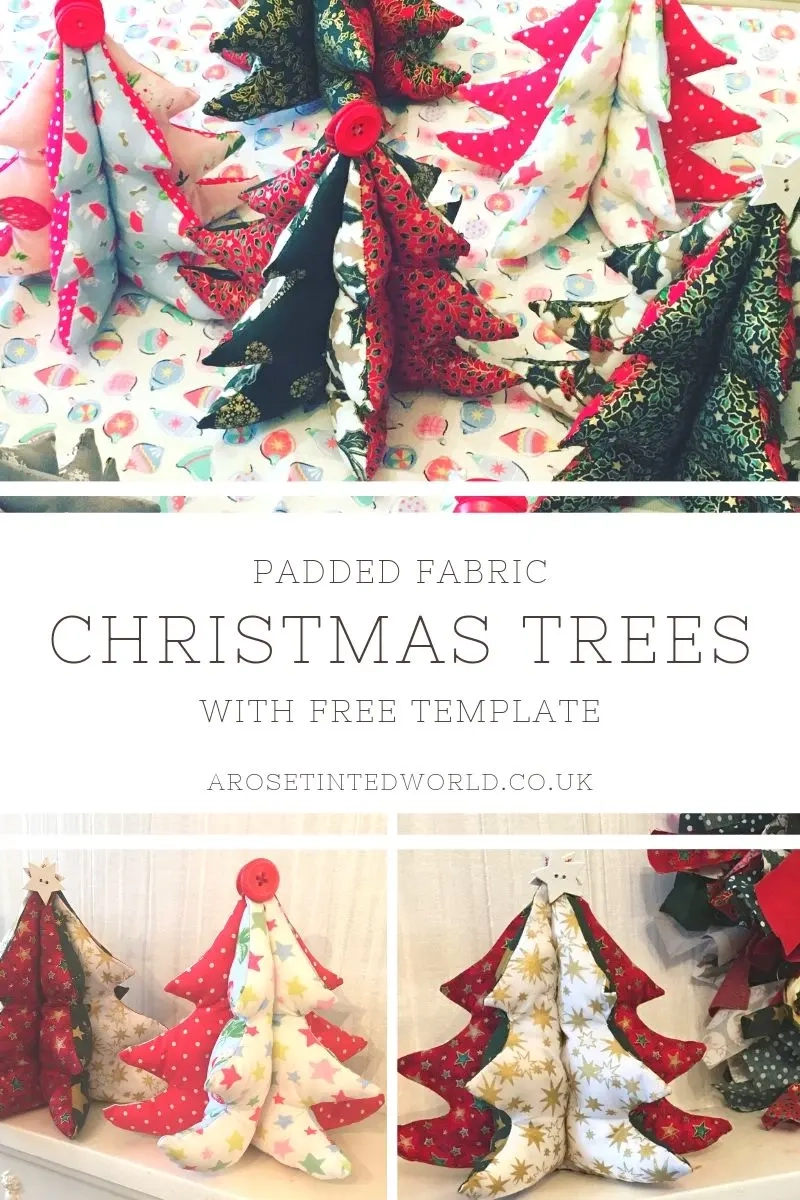 Padded Fabric Christmas Tree A Rose Tinted World
