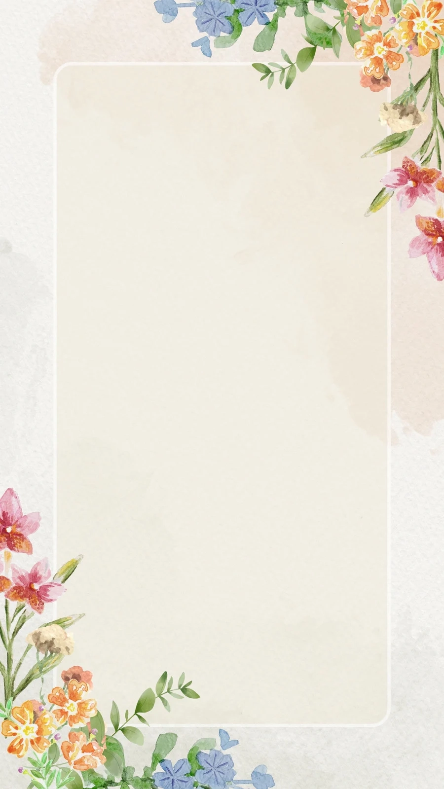 Printable Blank Floral Template