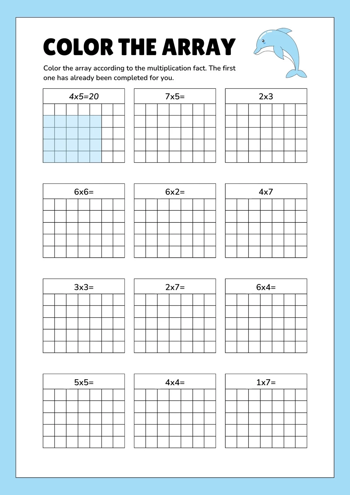 Page 2 Free Multiplication Worksheet To Use And Print Canva