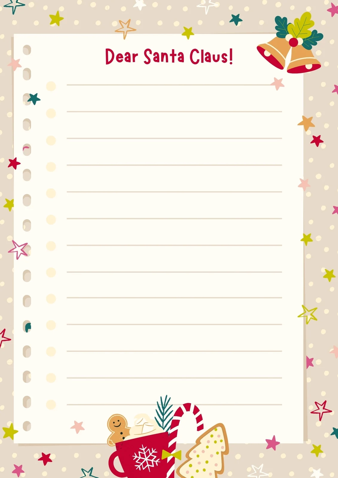 Page 2 Free Printable Santa Letter Templates You Can Customize 