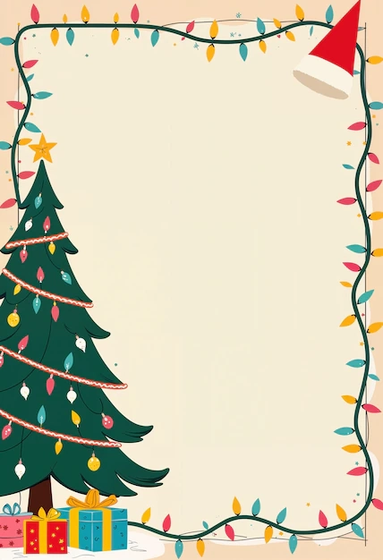 Cute Printable Blank Christmas Tree