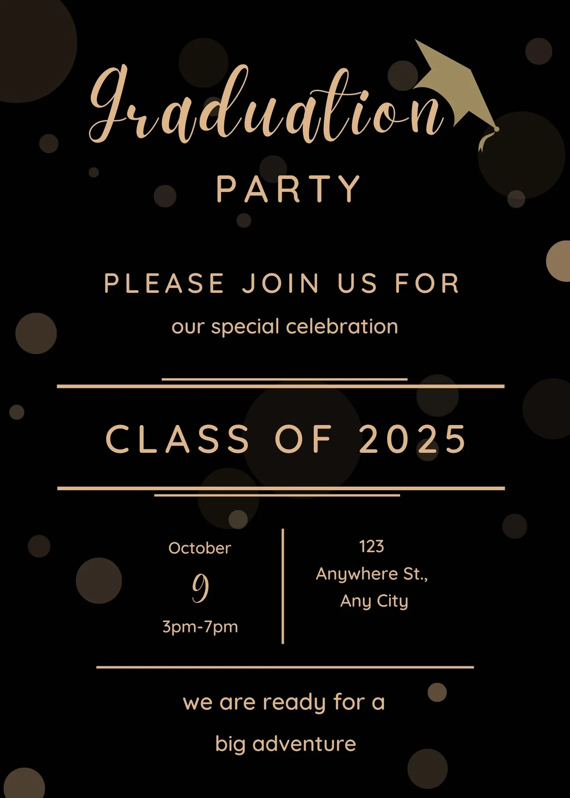 Page 3 Free Custom Printable Graduation Invitation Templates Canva