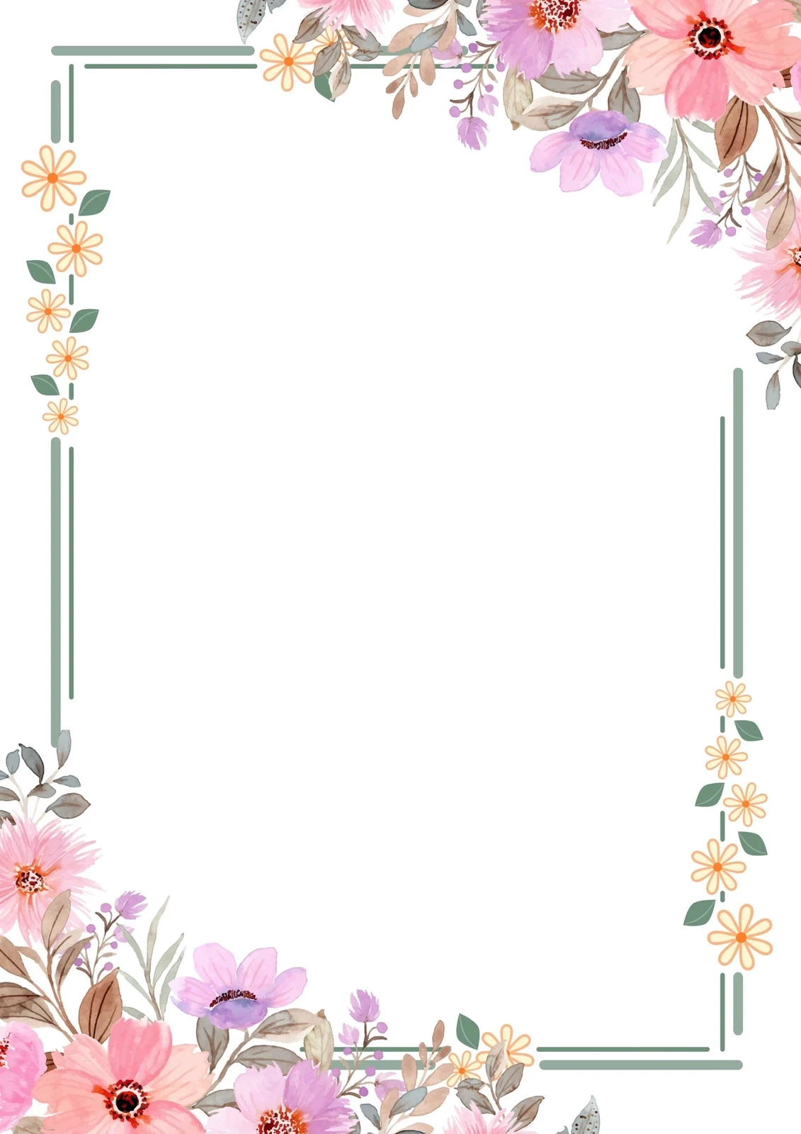 Page 5 Free Printable Page Border Templates You Can Customize 