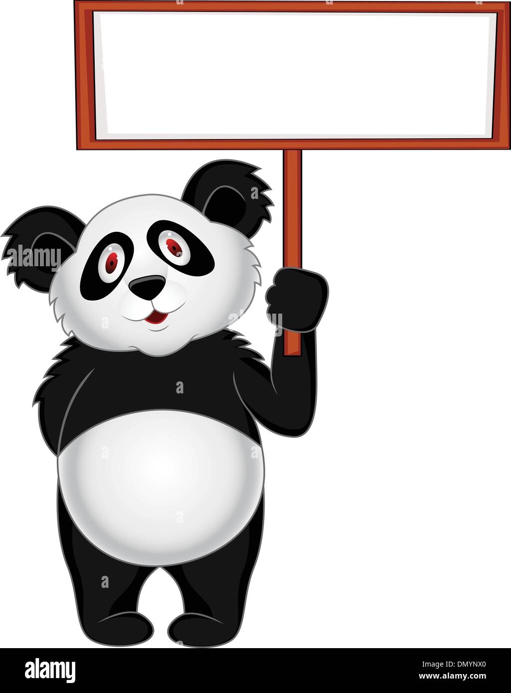 Blank Banner Panda Printable