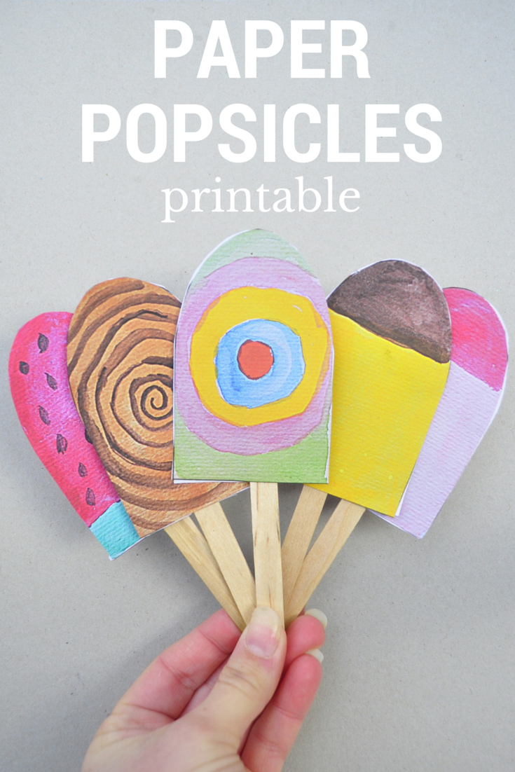 Paper Popsicles For Imaginative Play Be A Fun Mum