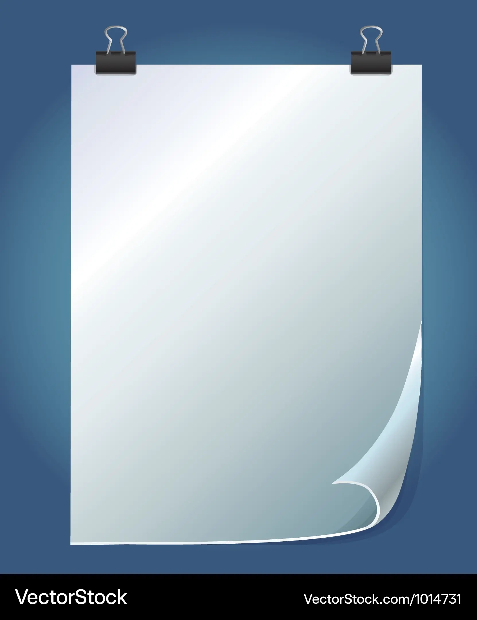 Paper Template With Blank Space For Text Vector Image